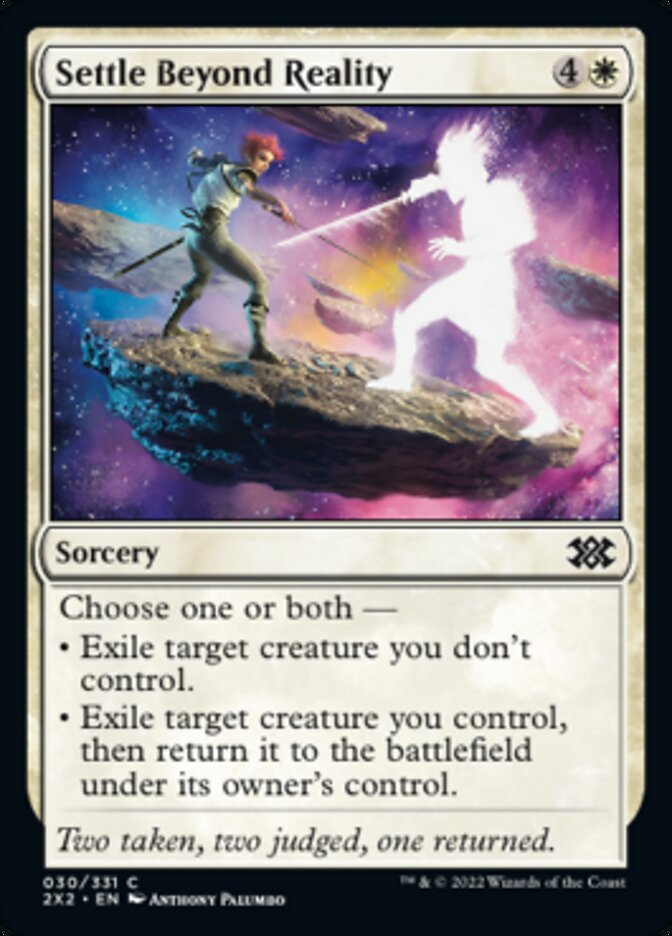 Settle Beyond Reality [Double Masters 2022] | Cards and Coasters CA