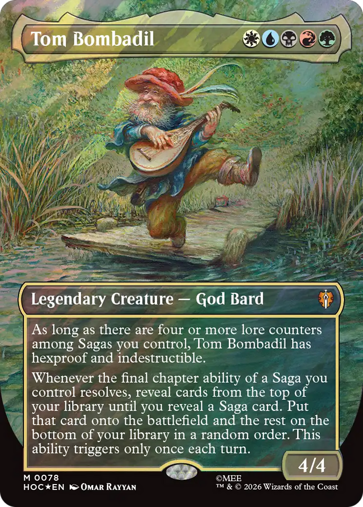 Tom Bombadil (Borderless) (Surge Foil) [The Hobbit] | Cards and Coasters CA