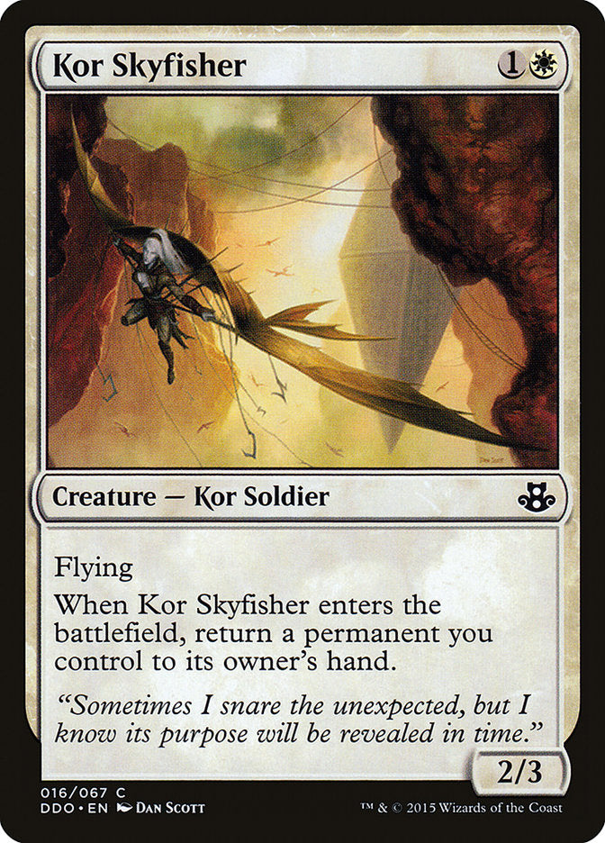 Kor Skyfisher [Duel Decks: Elspeth vs. Kiora] | Cards and Coasters CA