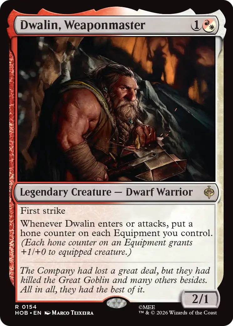 Dwalin, Weaponmaster [The Hobbit] | Cards and Coasters CA