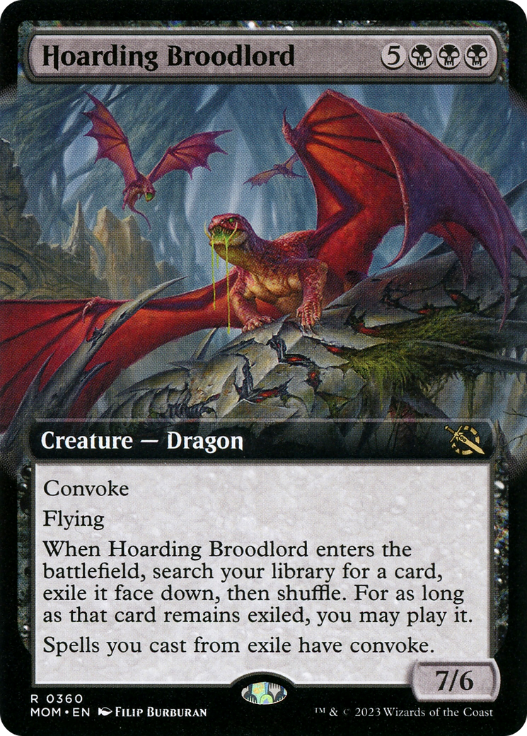 Hoarding Broodlord (Extended Art) [March of the Machine] | Cards and Coasters CA