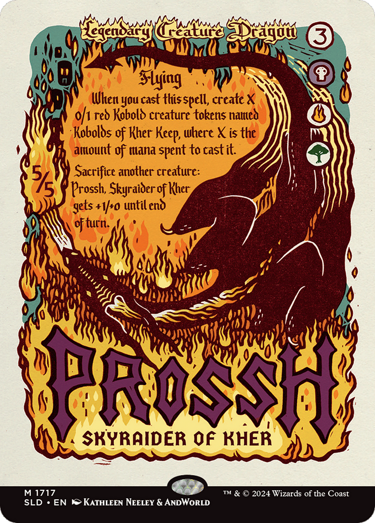 Prossh, Skyraider of Kher (Rainbow Foil) [Secret Lair Drop Series] | Cards and Coasters CA