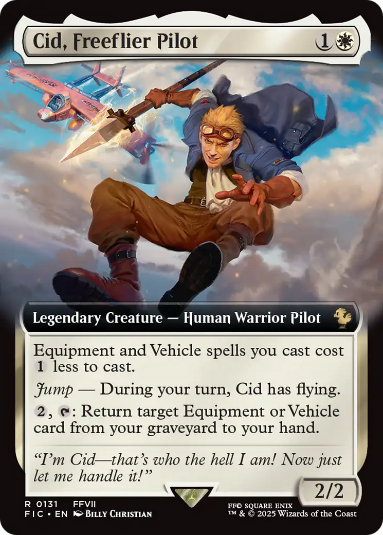 Cid, Freeflier Pilot (Extended Art) [FINAL FANTASY Commander] | Cards and Coasters CA
