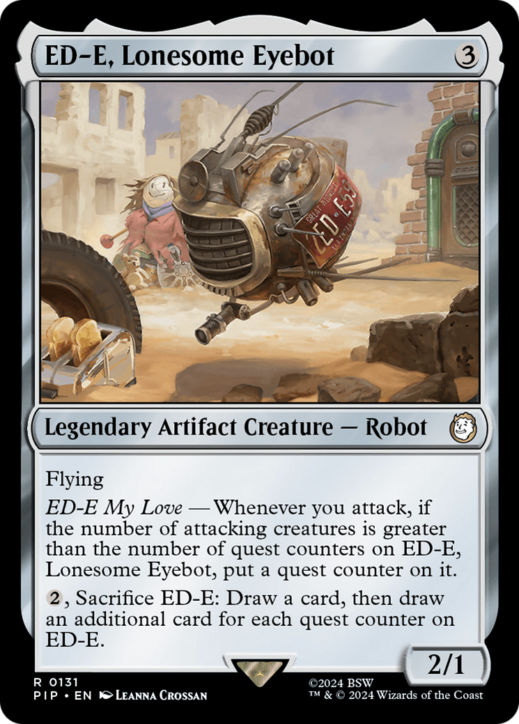 ED-E, Lonesome Eyebot [Fallout] | Cards and Coasters CA