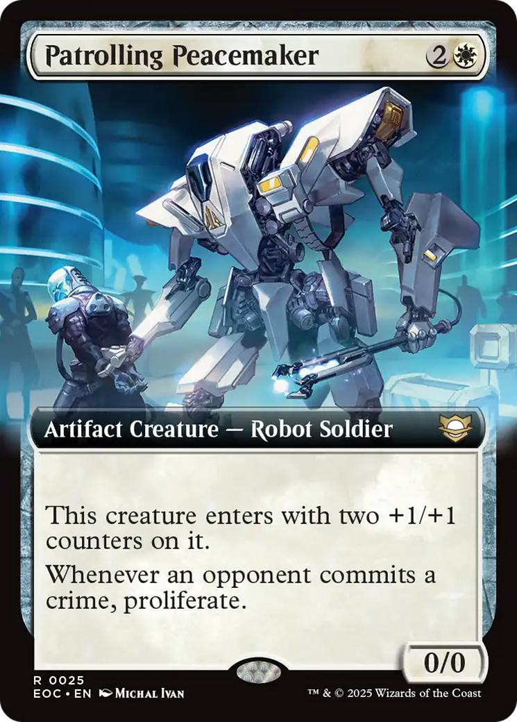 Patrolling Peacemaker (Extended Art) [Edge of Eternities Commander] | Cards and Coasters CA
