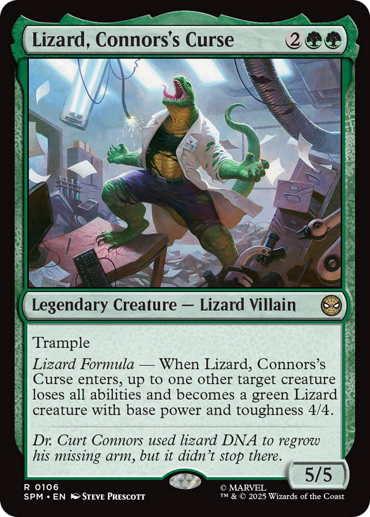 Lizard, Connors's Curse [Marvel's Spider-Man] | Cards and Coasters CA