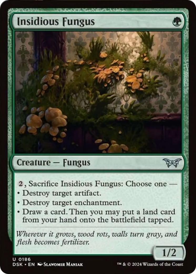 Insidious Fungus [Duskmourn: House of Horror] | Cards and Coasters CA