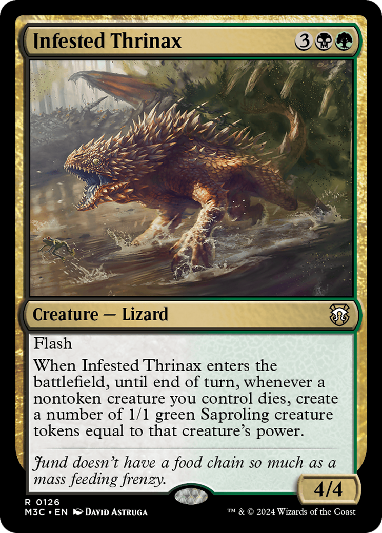 Infested Thrinax [Modern Horizons 3 Commander] | Cards and Coasters CA