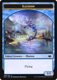 Illusion // Bear Double-Sided Token [Modern Horizons Tokens] | Cards and Coasters CA