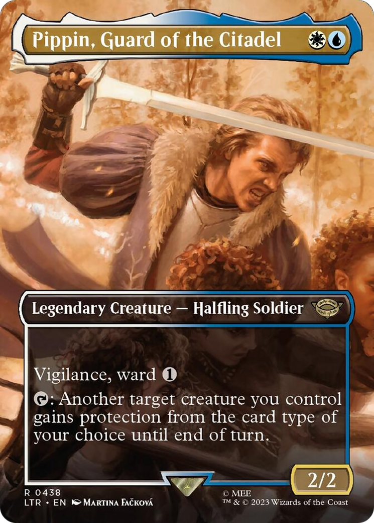 Pippin, Guard of the Citadel (Borderless Alternate Art) [The Lord of the Rings: Tales of Middle-Earth] | Cards and Coasters CA