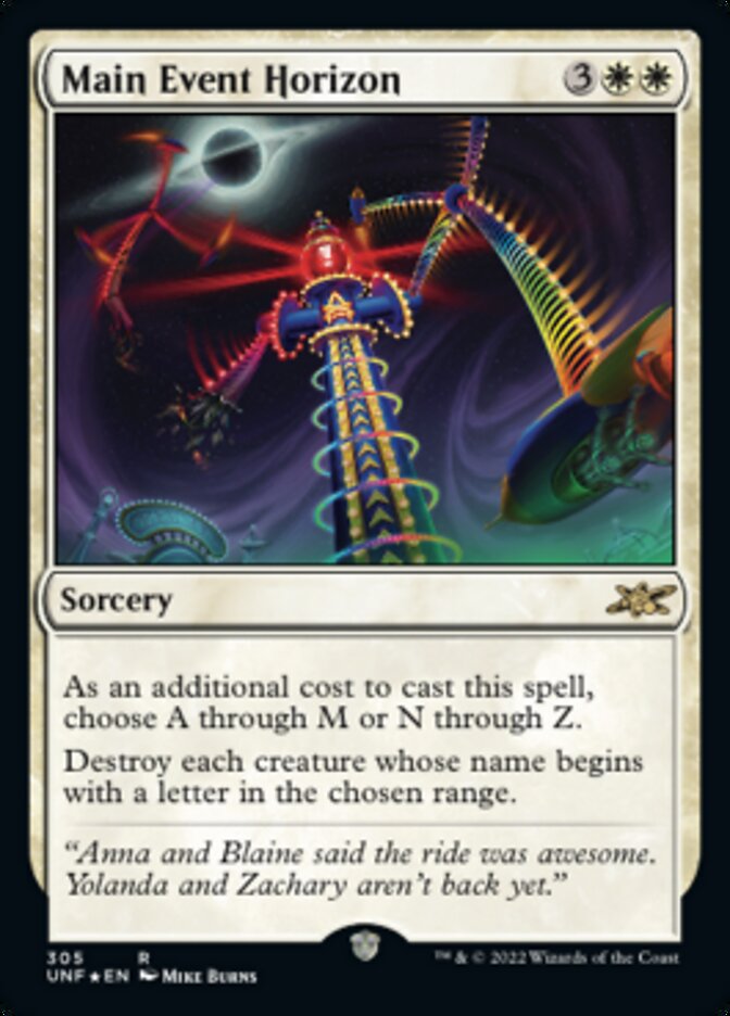 Main Event Horizon (Galaxy Foil) [Unfinity] | Cards and Coasters CA