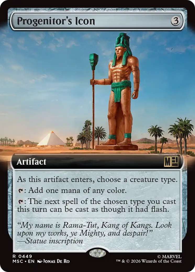 Progenitor's Icon (Extended Art) [Marvel Super Heroes Commander] | Cards and Coasters CA