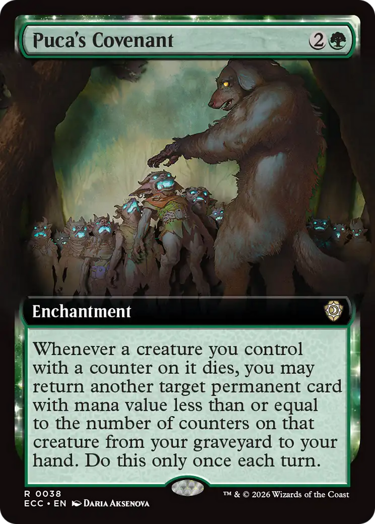 Puca's Covenant (Extended Art) [Lorwyn Eclipsed Commander] | Cards and Coasters CA