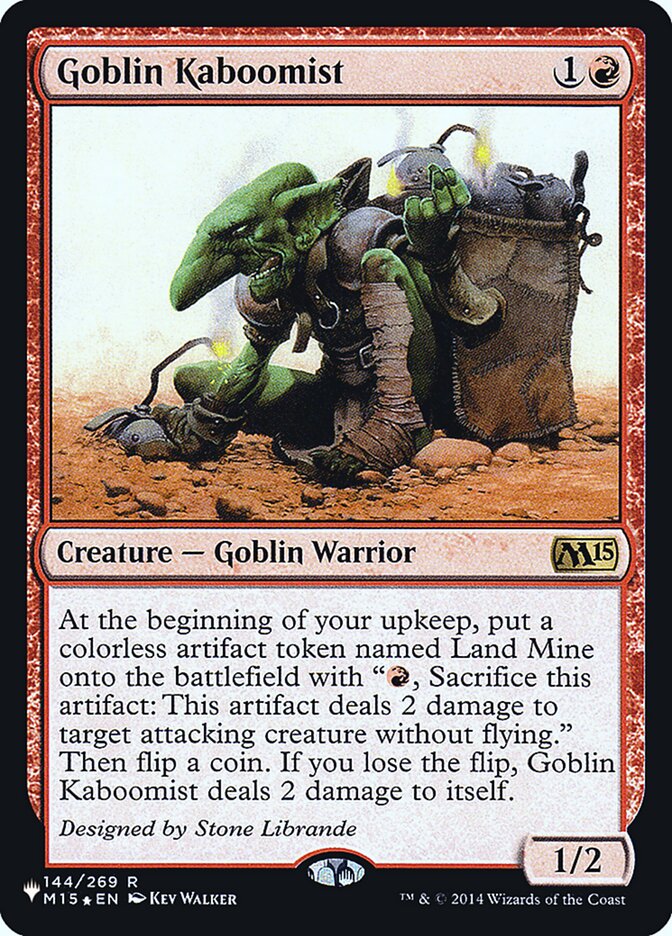 Goblin Kaboomist [Secret Lair: Heads I Win, Tails You Lose] | Cards and Coasters CA