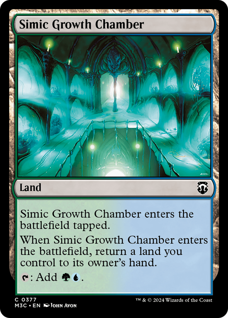 Simic Growth Chamber (Ripple Foil) [Modern Horizons 3 Commander] | Cards and Coasters CA