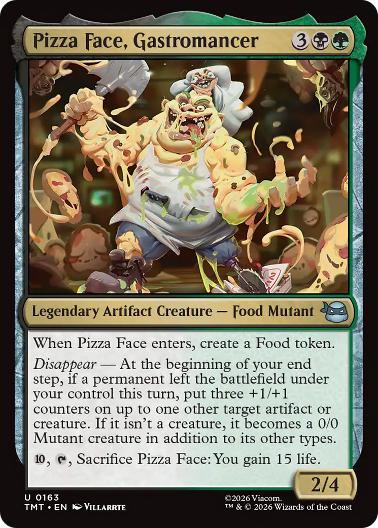 Pizza Face, Gastromancer [Teenage Mutant Ninja Turtles] | Cards and Coasters CA