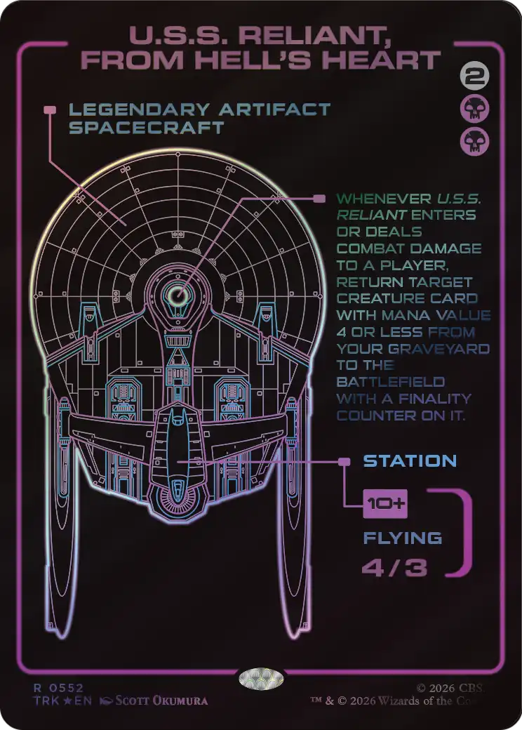 U.S.S. Reliant, From Hell's Heart (Showcase) [Star Trek] | Cards and Coasters CA