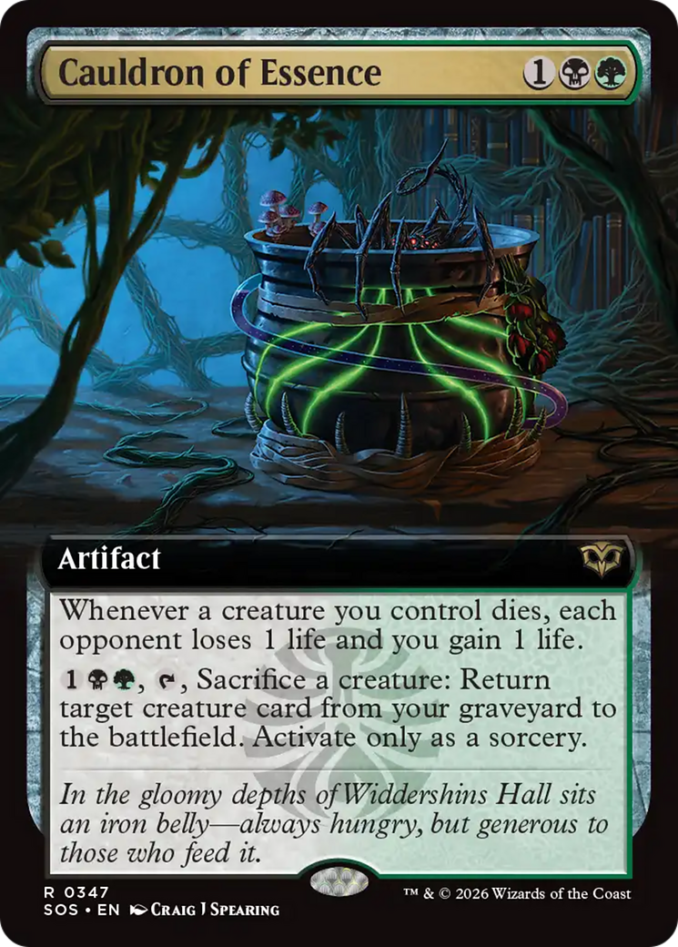 Cauldron of Essence (Extended Art) [Secrets of Strixhaven] | Cards and Coasters CA