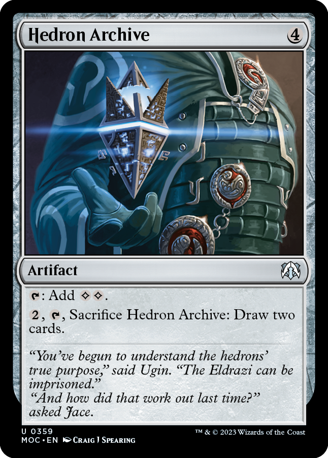 Hedron Archive [March of the Machine Commander] | Cards and Coasters CA