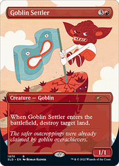 Goblin Settler (Borderless) [Secret Lair Drop Series] | Cards and Coasters CA