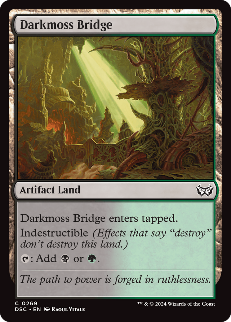 Darkmoss Bridge [Duskmourn: House of Horror Commander] | Cards and Coasters CA