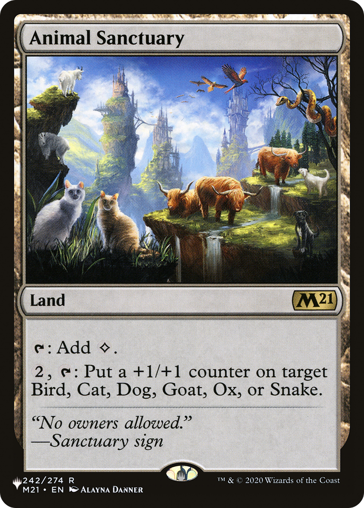 Animal Sanctuary [The List] | Cards and Coasters CA