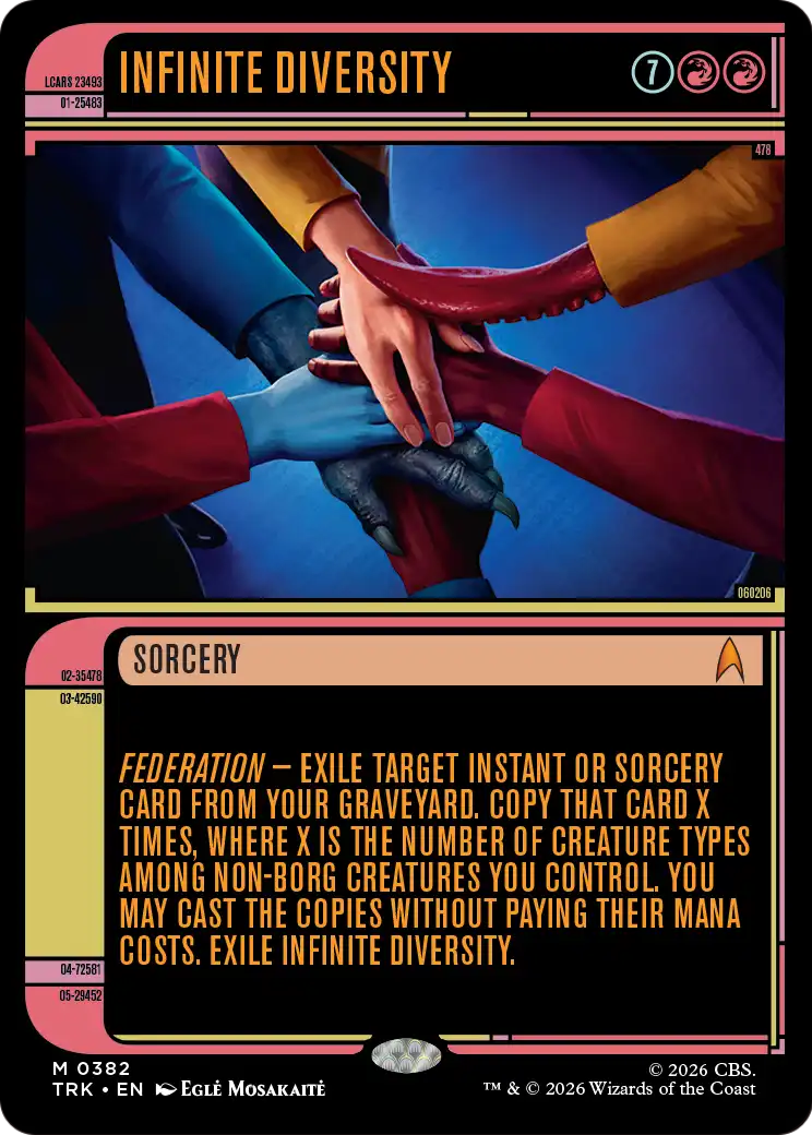 Infinite Diversity (Showcase) [Star Trek] | Cards and Coasters CA