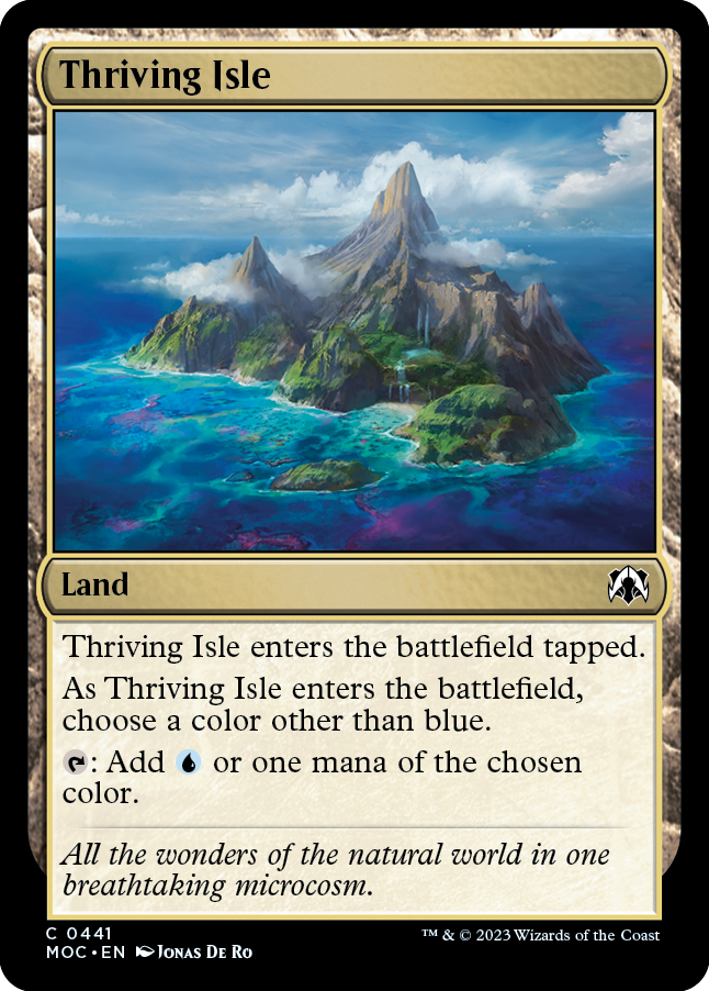 Thriving Isle [March of the Machine Commander] | Cards and Coasters CA