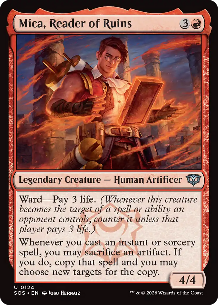 Mica, Reader of Ruins [Secrets of Strixhaven] | Cards and Coasters CA