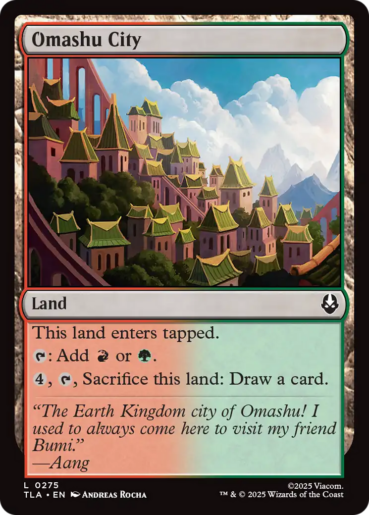 Omashu City [Avatar: The Last Airbender] | Cards and Coasters CA
