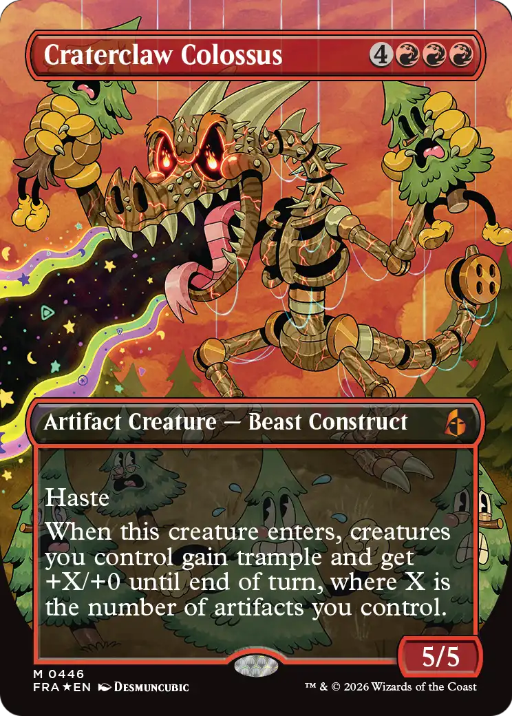 Craterclaw Colossus (Borderless) (0446) [Reality Fracture] | Cards and Coasters CA