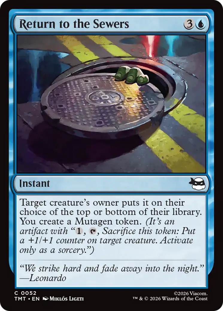 Return to the Sewers [Teenage Mutant Ninja Turtles] | Cards and Coasters CA