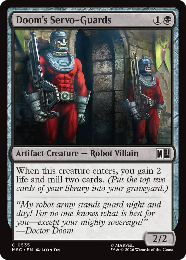 Doom's Servo-Guards [Marvel Super Heroes Commander] | Cards and Coasters CA