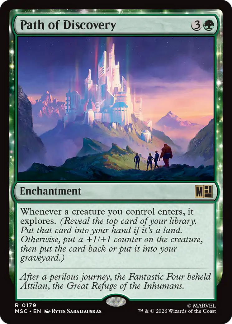 Path of Discovery (Surge Foil) [Marvel Super Heroes Commander] | Cards and Coasters CA