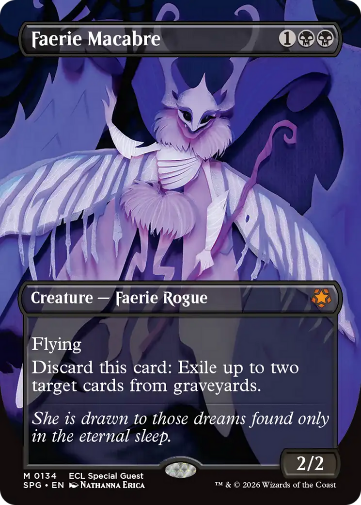 Faerie Macabre (Borderless) [Lorwyn Eclipsed Special Guests] | Cards and Coasters CA