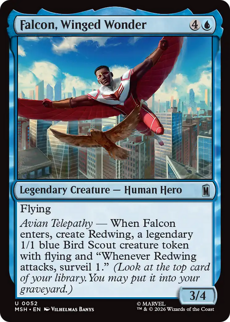 Falcon, Winged Wonder [Marvel Super Heroes] | Cards and Coasters CA