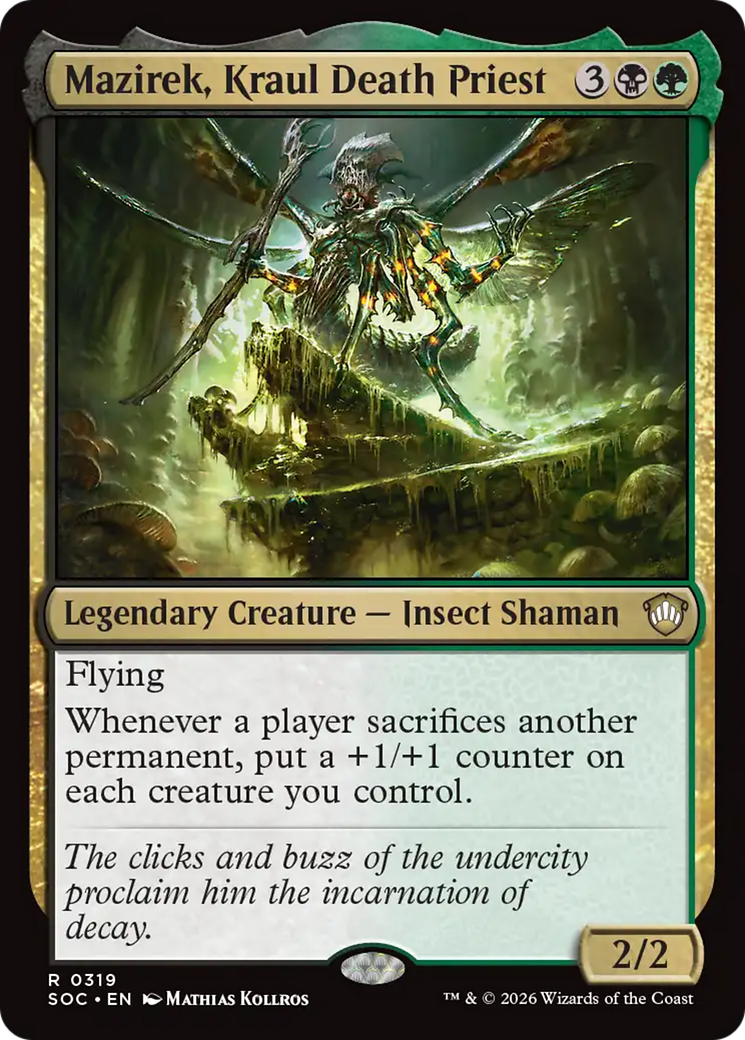 Mazirek, Kraul Death Priest [Secrets of Strixhaven Commander] | Cards and Coasters CA