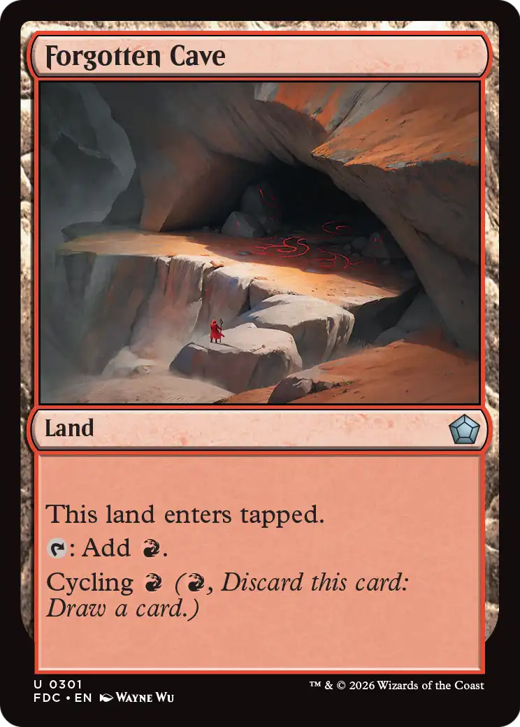 Forgotten Cave [Foundations Commander] | Cards and Coasters CA