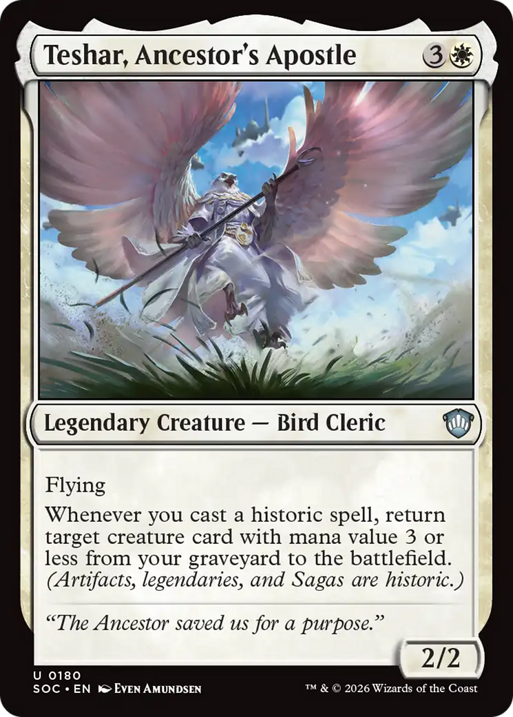 Teshar, Ancestor's Apostle [Secrets of Strixhaven Commander] | Cards and Coasters CA