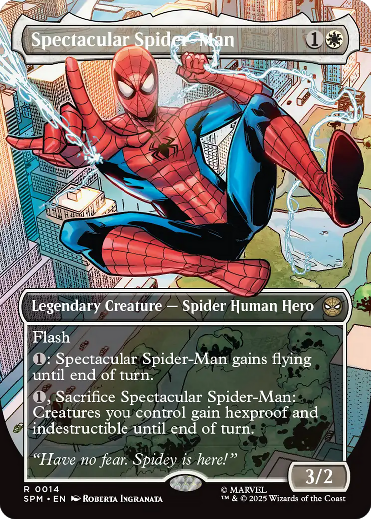 Spectacular Spider-Man (Borderless) [Marvel's Spider-Man] | Cards and Coasters CA