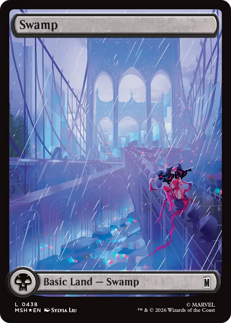 Swamp (0438) (Surge Foil) [Marvel Super Heroes] | Cards and Coasters CA