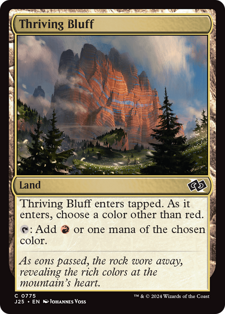 Thriving Bluff [Foundations Jumpstart] | Cards and Coasters CA