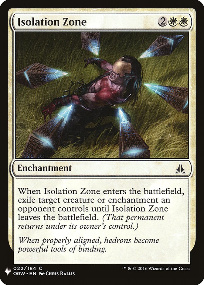 Isolation Zone [Mystery Booster] | Cards and Coasters CA