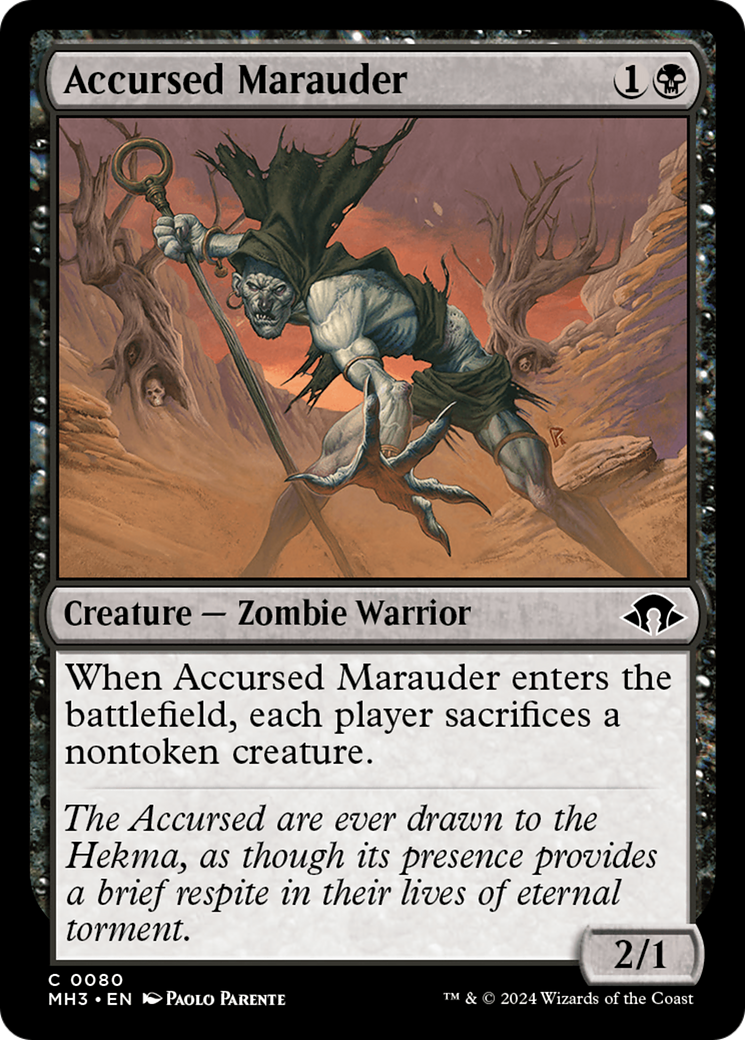 Accursed Marauder [Modern Horizons 3] | Cards and Coasters CA