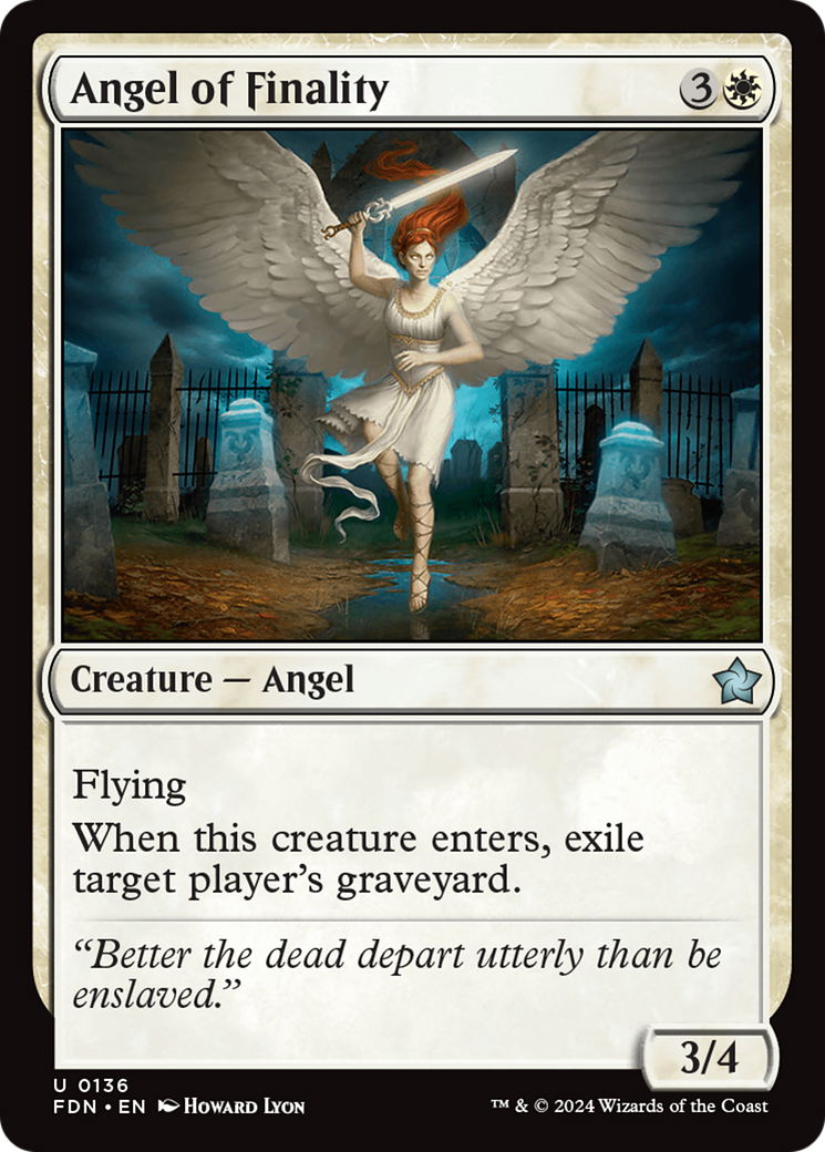 Angel of Finality [Foundations] | Cards and Coasters CA