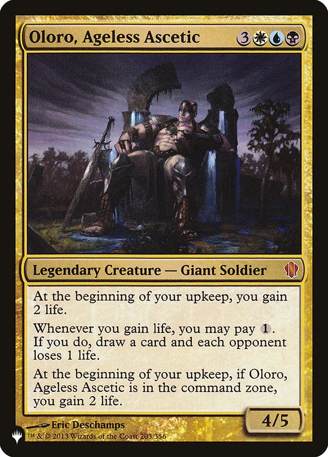 Oloro, Ageless Ascetic [The List] | Cards and Coasters CA
