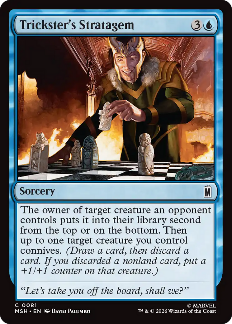 Trickster's Stratagem [Marvel Super Heroes] | Cards and Coasters CA