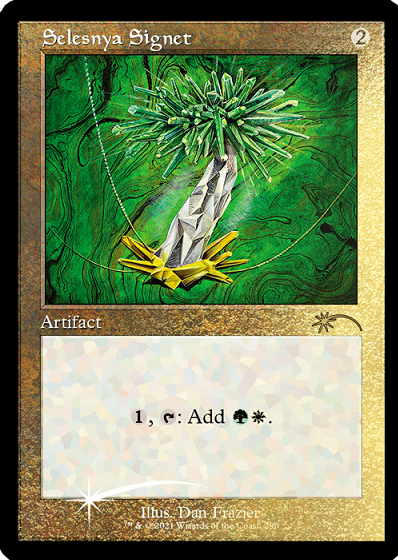 Selesnya Signet (Retro) (Foil Etched) [Secret Lair Drop Series] | Cards and Coasters CA