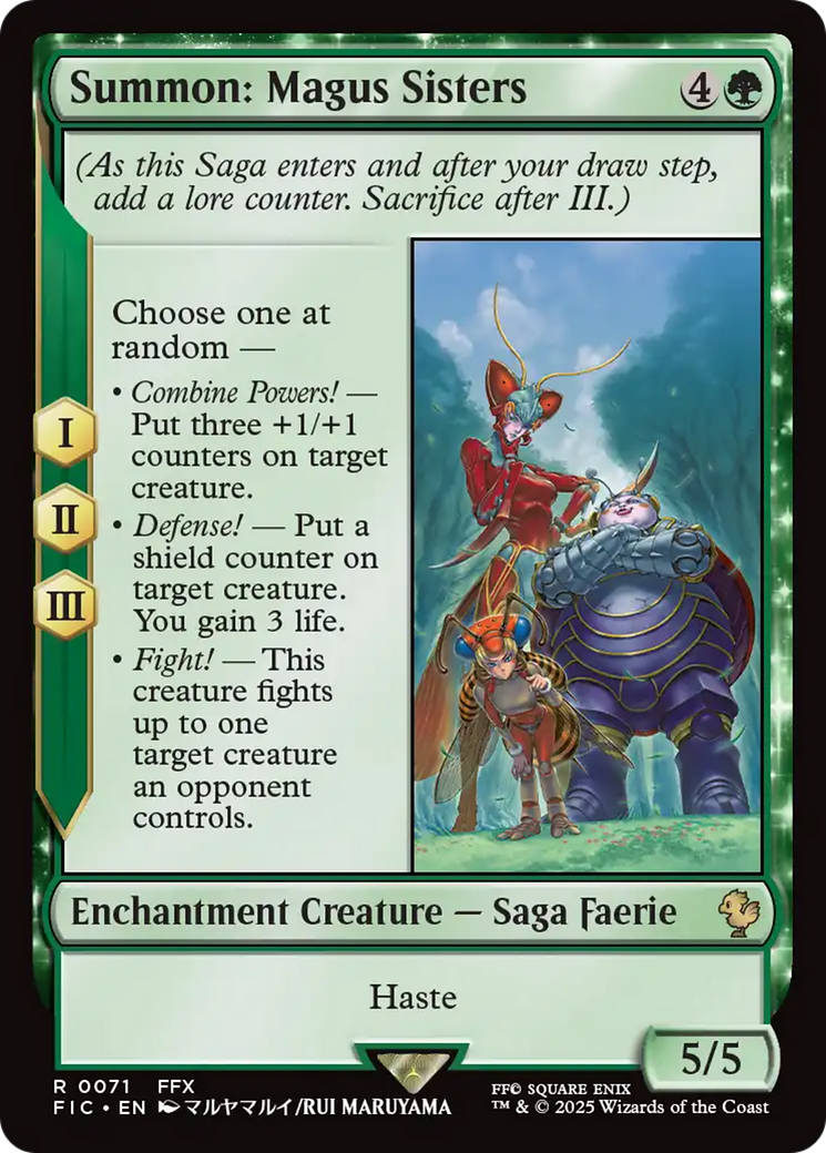 Summon: Magus Sisters [FINAL FANTASY Commander] | Cards and Coasters CA