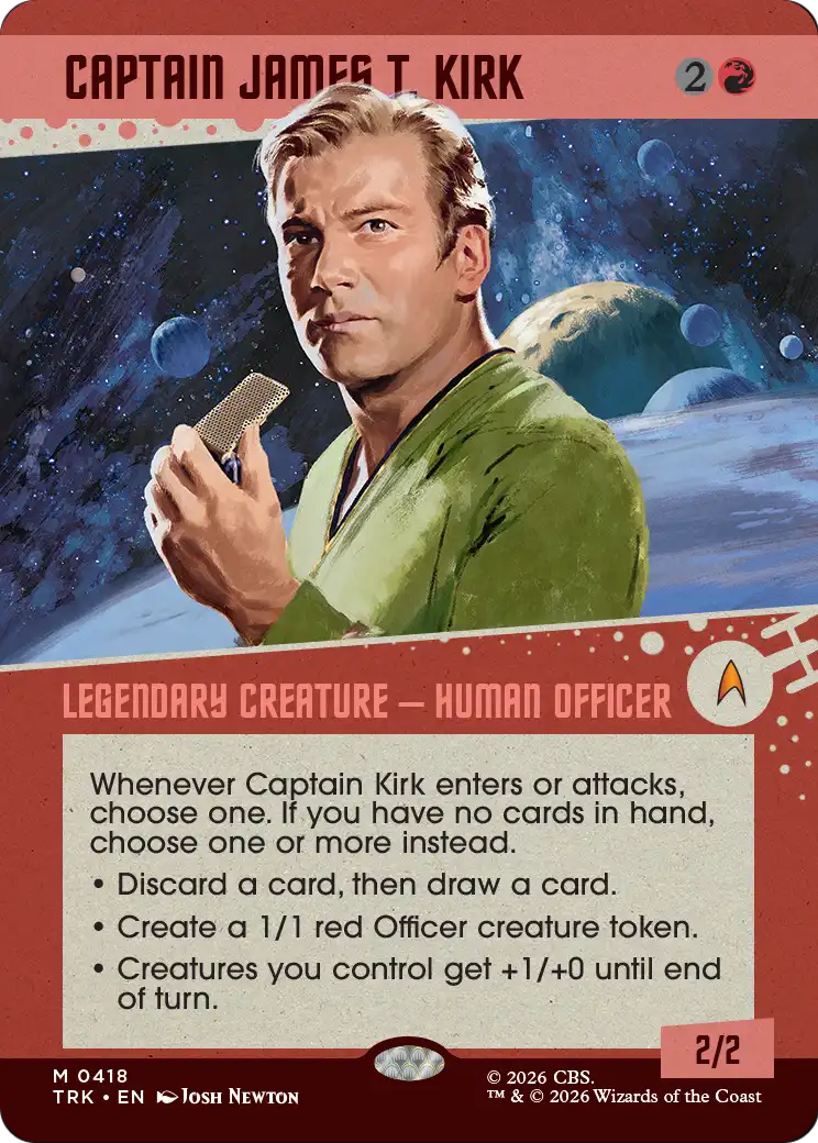 Captain James T. Kirk (Showcase) [Star Trek] | Cards and Coasters CA